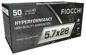Fiocchi Hyperformance 5.7X28 40Gr Tipped Hollow Point, 50, 500