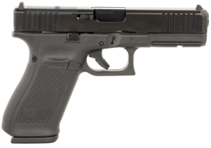 Glock 20 Gen 5 MOS, Striker Fired, Semi-automatic, Polymer Frame Pistol, Full Size, 10MM, 4.61" Barrel, nDLC Finish, Black, Fixed Sights, Optics Ready, 15 Rounds, 3 Magazines, Comes with Glock OEM Adapter Plate 06 for Trijicon RMR Footprint