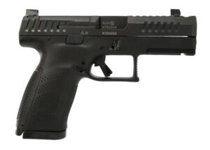 CZ, P-10 C OR Ported, Semi-automatic, Double Action/Single Action, Polymer Frame Pistol, Compact, 9MM, 4" Ported Barrel, Integrated Compensator, Black, Optics Ready Slide, Contrast Luminescent 3 Dot Sights, Trigger Safety, 15 Rounds, 2 Magazines