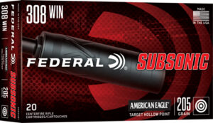Subsonic, .308 Win, 205 Grain, Target Soft Point, 20/Box