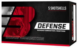 Barnes Bullets 32009 Defense 12Gauge 2.75" 9Pellets 00Buck Shot 5 Per Box