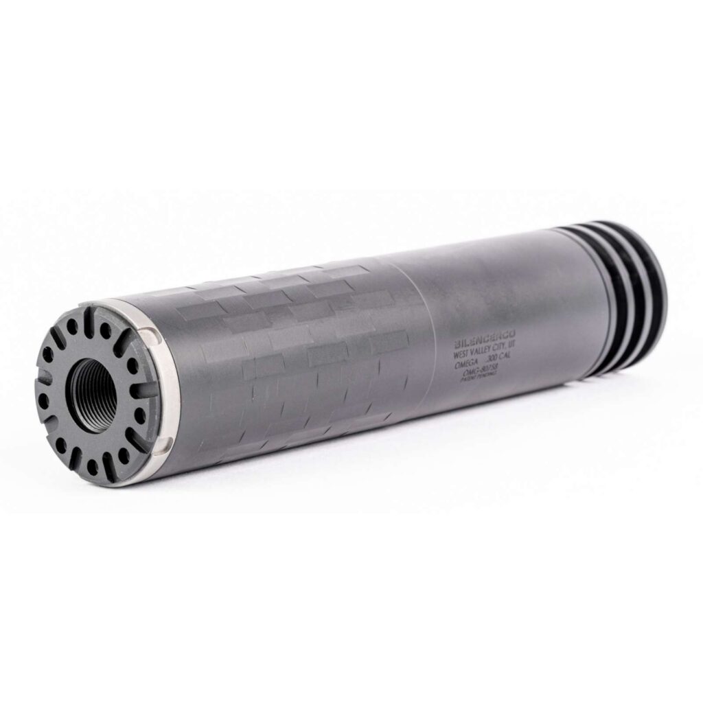 SilencerCo Omega 300 DTM, Direct Thread Mount, Suppressor, 5/8x24, 300 Winchester Magnum, Matte Finish, Black SU5400