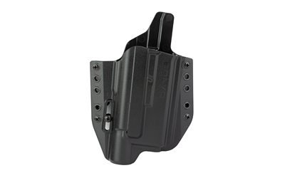 Bravo Concealment, BCA Light Bearing, OWB Concealment Holster, 1.5" Belt Loops, Fits Glock 19/19X/23/32/45 w/SureFire X300, Right Hand, Black, Polymer, Does not fit Glock Gen 5 40SW