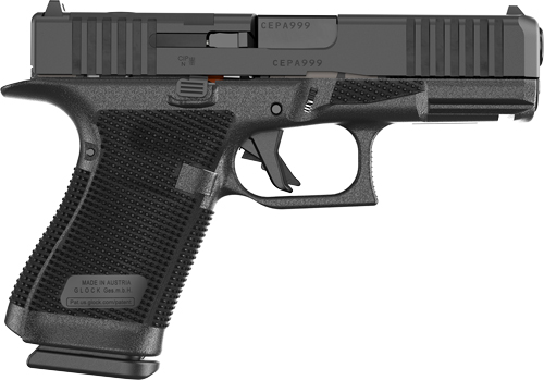 Glock 19 Gen 6, Semi-automatic, Striker Fired, Polymer Frame Pistol, Compact, 9MM, 4.02" Barrel, DLC Finish, Fixed Sights, Optics Ready System, 15 Rounds, 3 Magazines